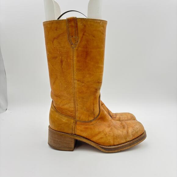 Vintage 60s 70s Acme Leather Campus Rancher Boots Men's 8.5EEE Made in USA - Picture 3 of 14